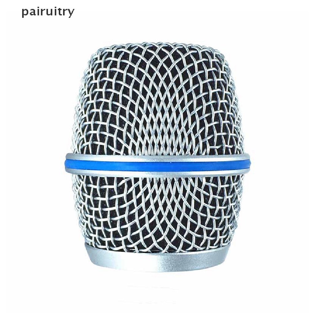 Prt Microphone Grill Head Microphone Grille Ball Head Cover Parts Aksesori Pengganti Logam Microphone Mesh Head DIY Parts Aksesori Untuk Shure beta58a PRT