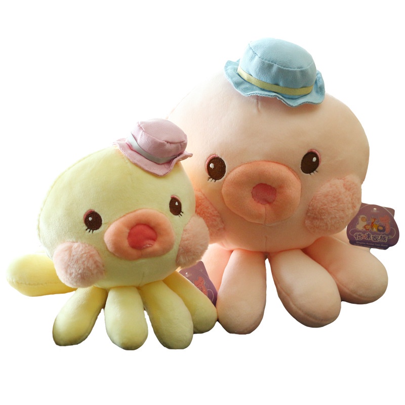 40cm/30cm/20cm Gurita Lucu Mainan Mewah Bantal Tidur Menemani Boneka Anak Anak Hadiah Dekorasi Rumah