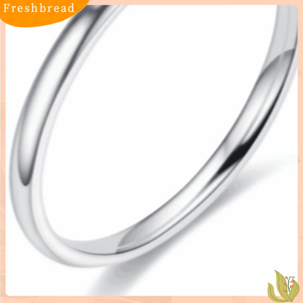 &lt; Freshbread &gt; Cincin Jari Elegan Permukaan Halus Gaya Simple Minimalis Cincin Susun Tipis Untuk Ulang Tahun