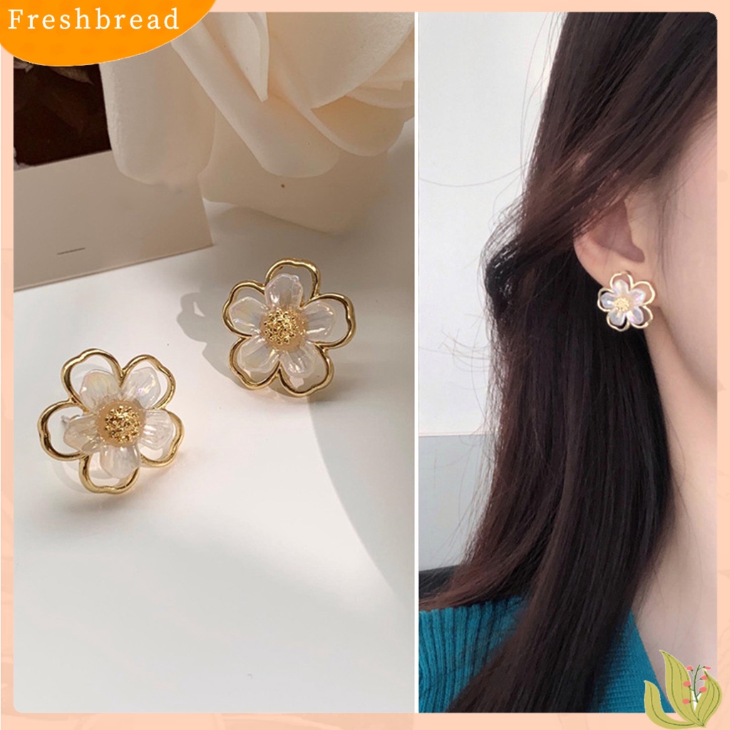 &lt; Freshbread &gt; 1pasang Ear Studs Eye-catching Indah Semua Pertandingan Menawan Tahan Lama Berdandan Anting Temperamen Niche Simetris Untuk Pacaran