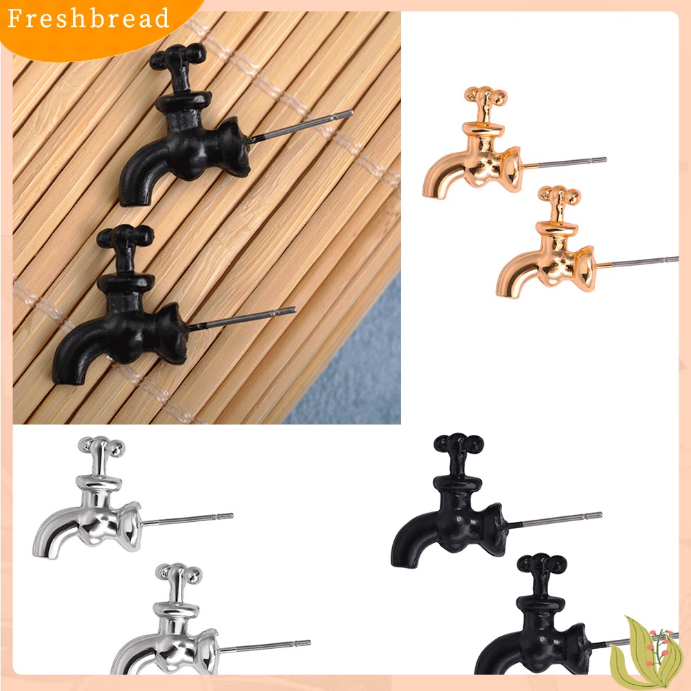 &lt; Freshbread &gt; Fashion Wanita Keran Air Tap Bentuk Telinga Studs Earrings Perhiasan Aksesoris