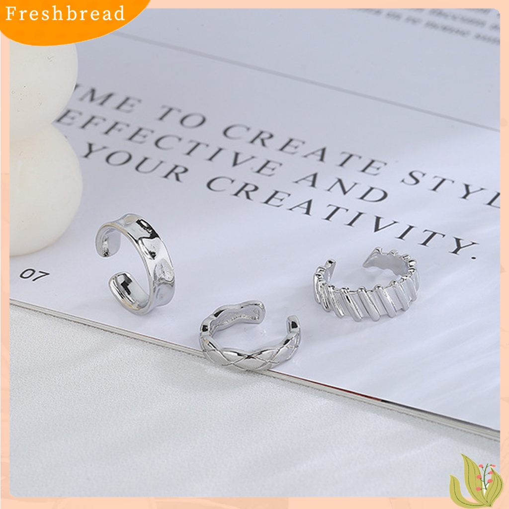 &lt; Freshbread &gt; 1Pc Klip Telinga Pengerjaan Halus Indah Sehari Hari Memakai Tembaga Klip Telinga Lady Non-Piercing Untuk Pesta