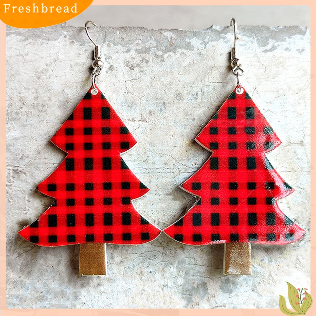 &lt; Freshbread &gt; 1pasang Anting Natal Semua Pertandingan Pakaian Sehari-Hari Akrilik Wanita Santa Vibes Drop Earrings Aksesoris Telinga Untuk Perjamuan