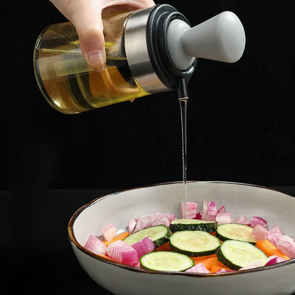 R-FLOWER Botol Minyak Untuk Aksesoris Dapur Kitchen Dengan Kuas Silikon Alat BBQ