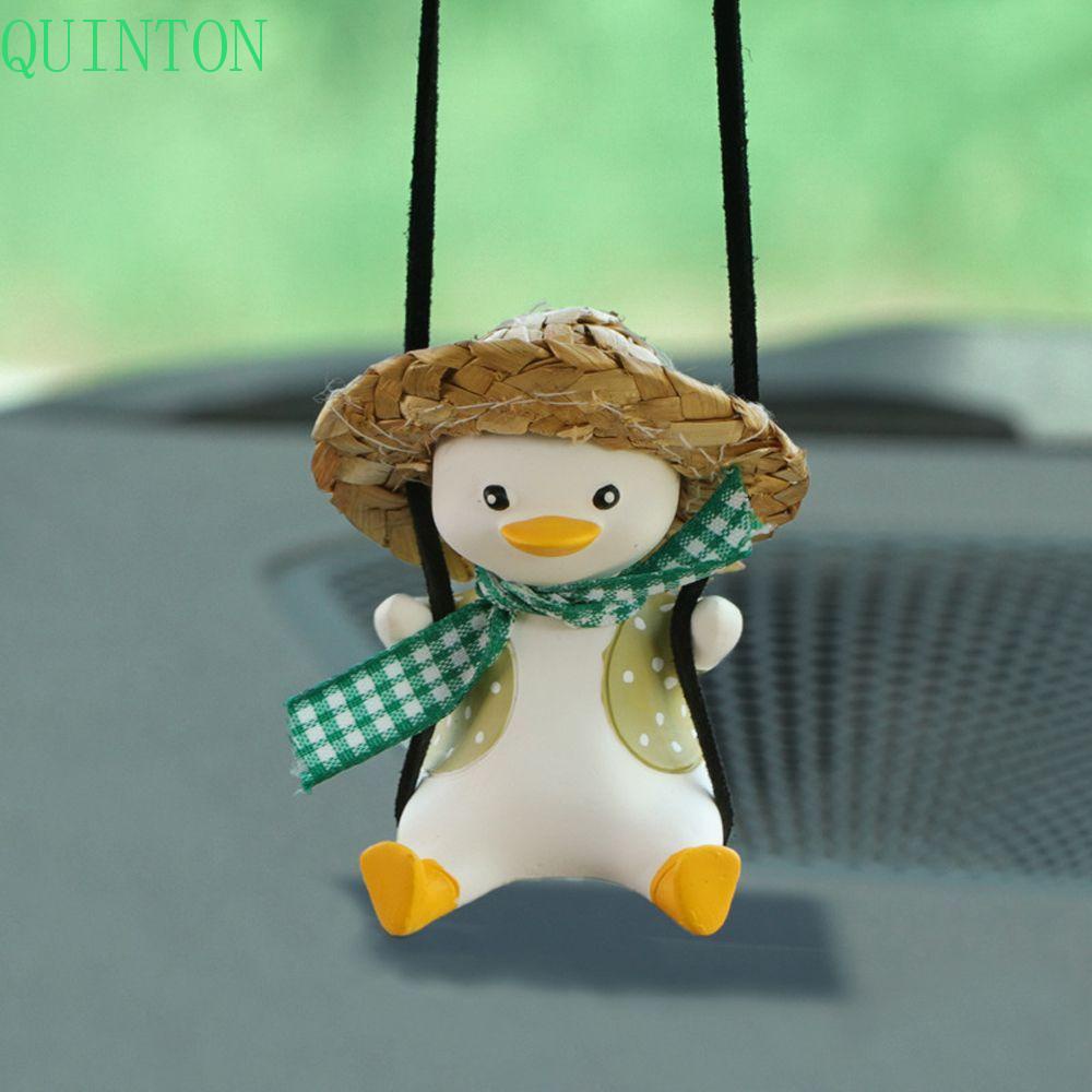 Quinton Ornamen Gantung Model Kartun Bebek Untuk Spion Tengah Mobil