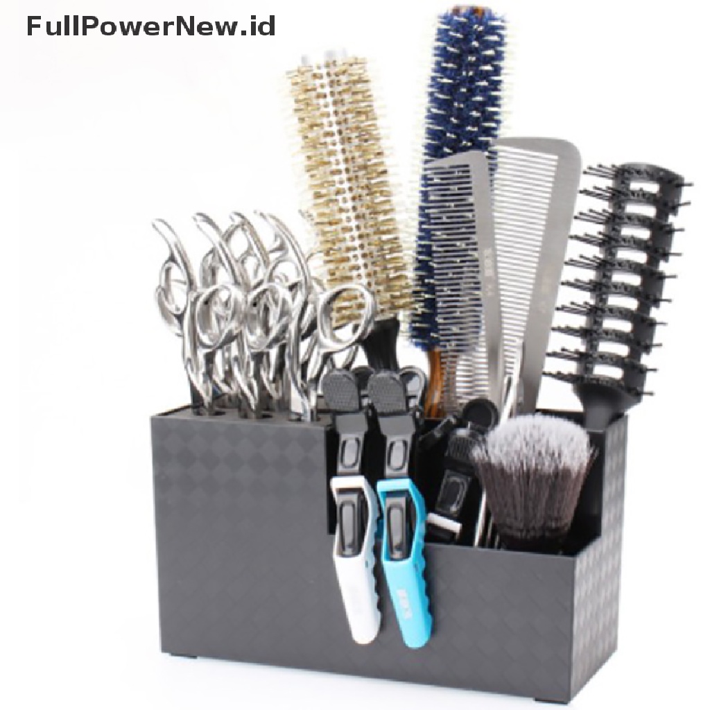 Power Salon Barber Gunting Sisir Klip Rak Storage Box Alat Kosmetik Penata Rambut ID