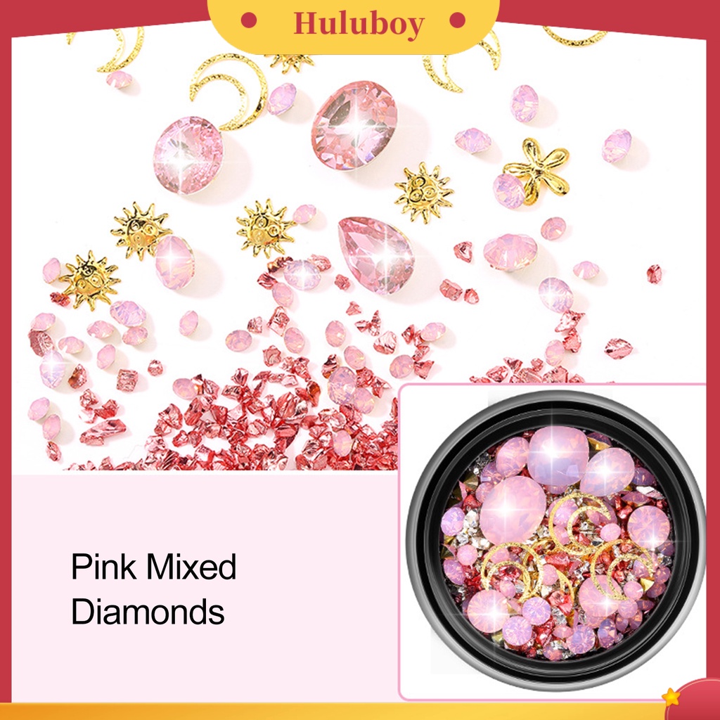 {In Stock} 1kotak Dekorasi Kuku Warna Cerah Permukaan Berkilau Resin 3D Dekorasi Nail Art Manik Longgar Mini Bubble Ball Decor Perlengkapan Kecantikan