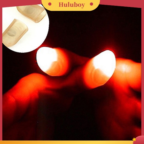 {In Stock} Magic Super Bright Light Up Jempol Jari Trik Muncul Lampu Penutup Jari