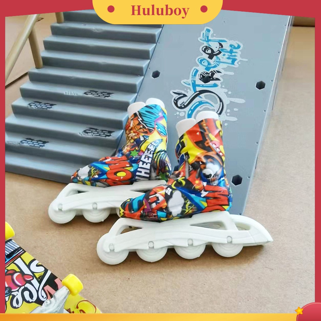 {In Stock} Mainan Sepatu Skat Kemampuan Tangan Realistis Mainan Jari Lucu Miniatur Sepatu Skat Untuk Anak-Anak