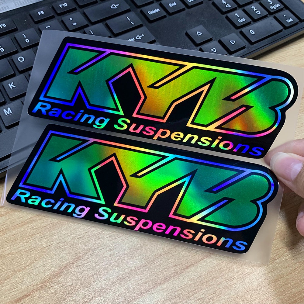 Stiker Motor Motocross Garpu Laser KYB Suspensi Decal KN GOPRO Sepeda Reflektif Modifikasi Dekorasi Untuk Kawasaki Ducati