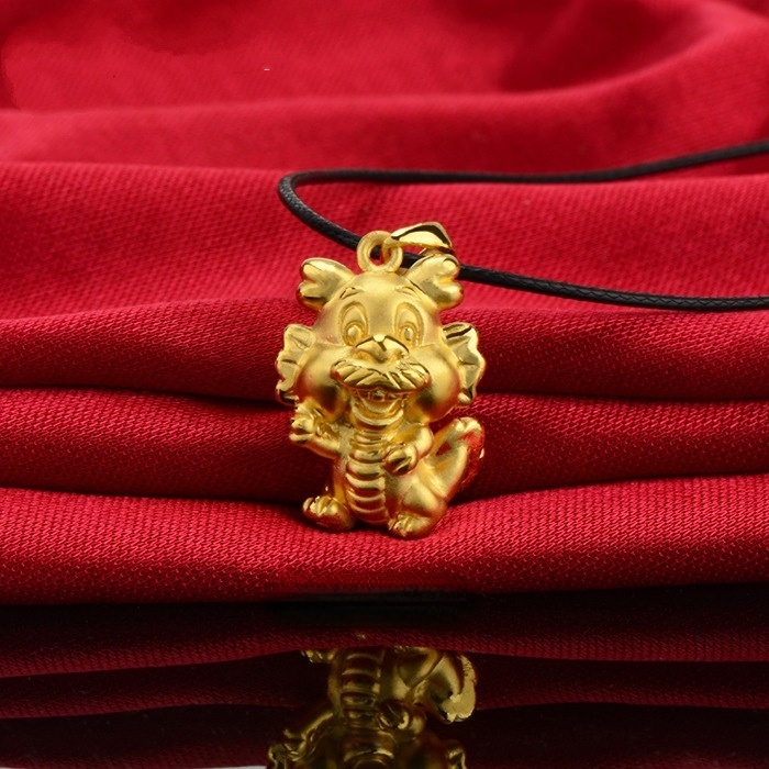 Goldkingdom Aksesoris Perhiasan Fashion Ready Stock Liontin Zodiak Tikus Ox Macan Kelinci Naga Ular Kuda Domba Monyet Ayam Anjing Babi