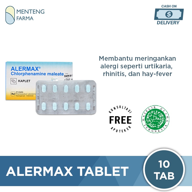 Alermax 10 Tablet - Obat Alergi Rinitis