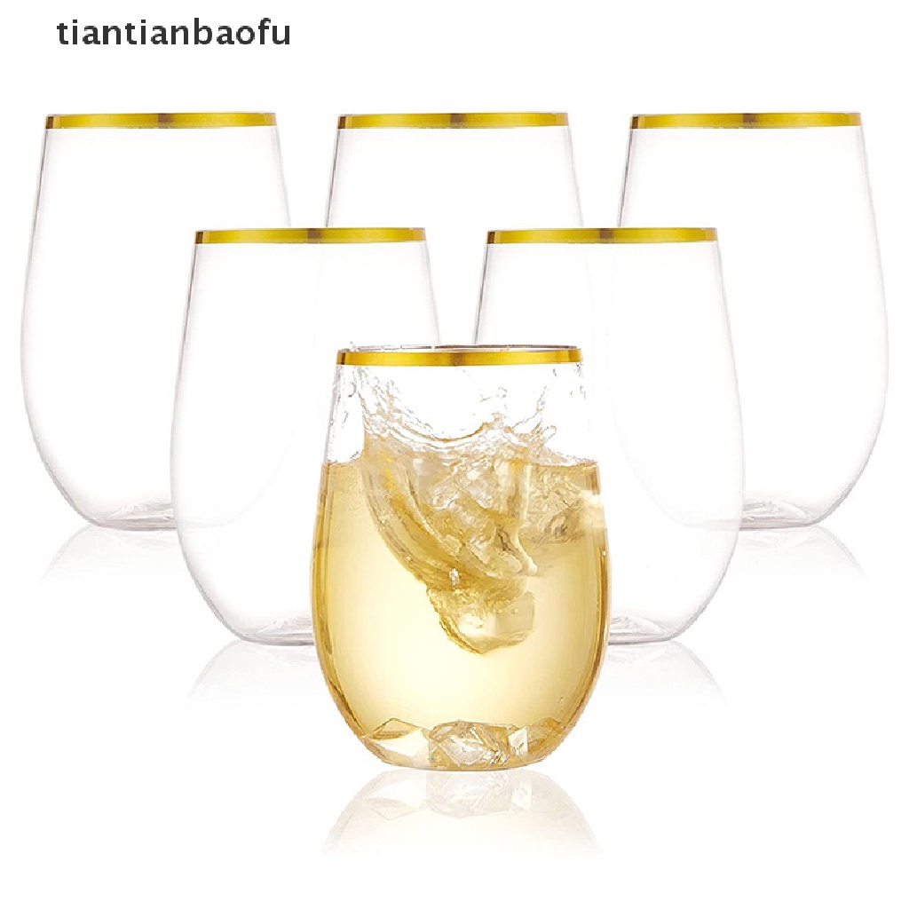 [tiantianbaofu] Gelas Wine Plastik Anti Pecah 360ml Tidak Pecah Red Wine Tumbler Gelas Cangkir Butik