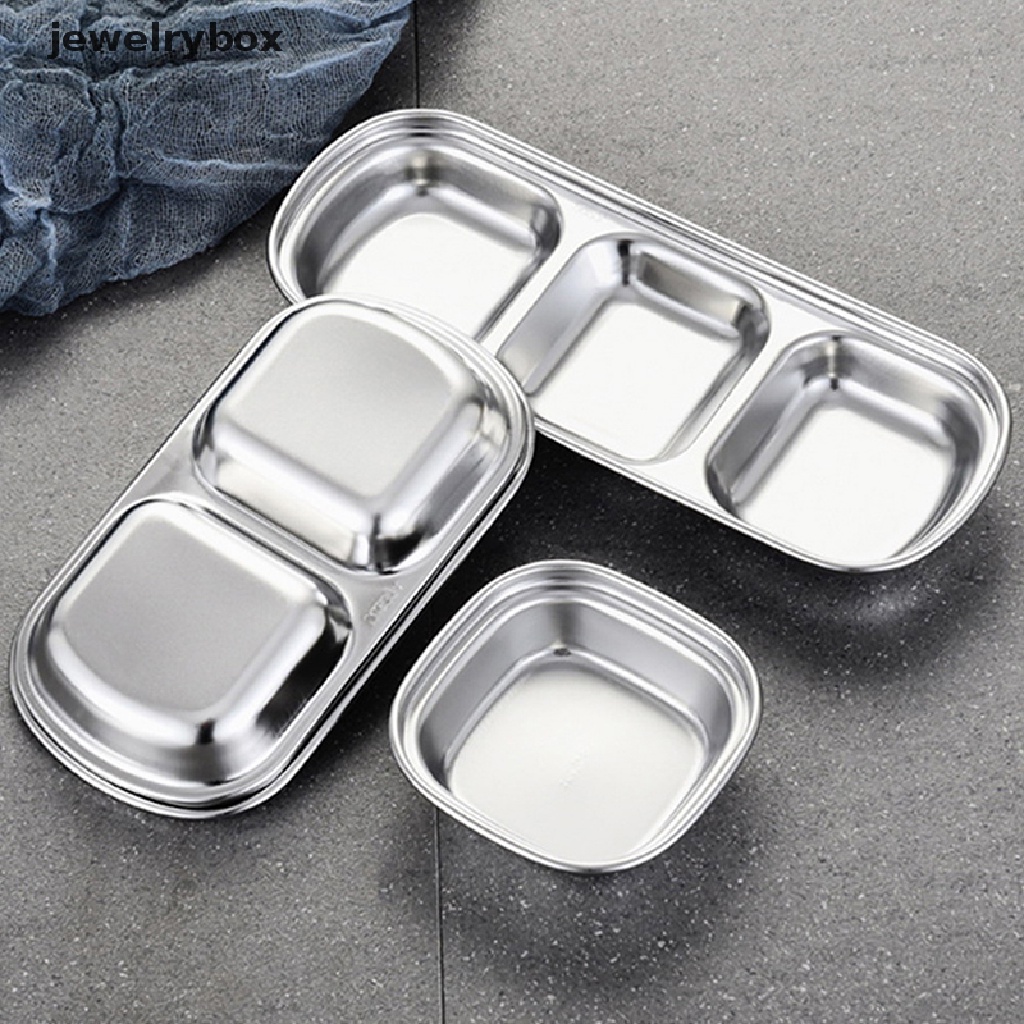 [jewelrybox] 304piring Saus Daging Merica Panggang Stainless Steel Wasabi Bowl Seasoning Tray Butik