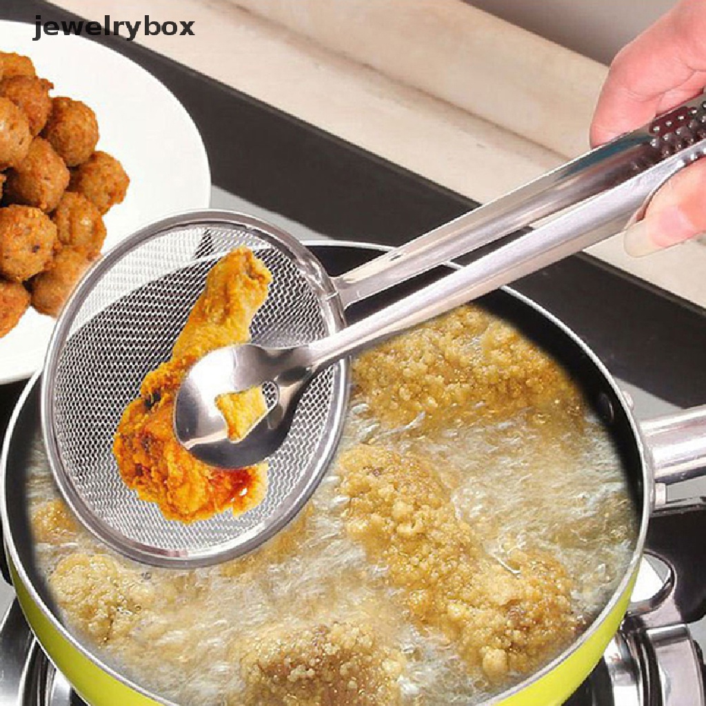 [jewelrybox] Saringan Penjepit Gorengan Minyak Stainless Steel Sendok Sayur Gorengan Food Strainer Butik