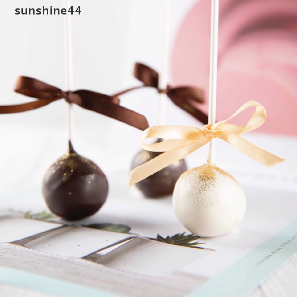 Sunshine Cetakan Coklat Silikon Silicon Ball Cetakan Kue 3D Half Sphere Candy Truffle ID