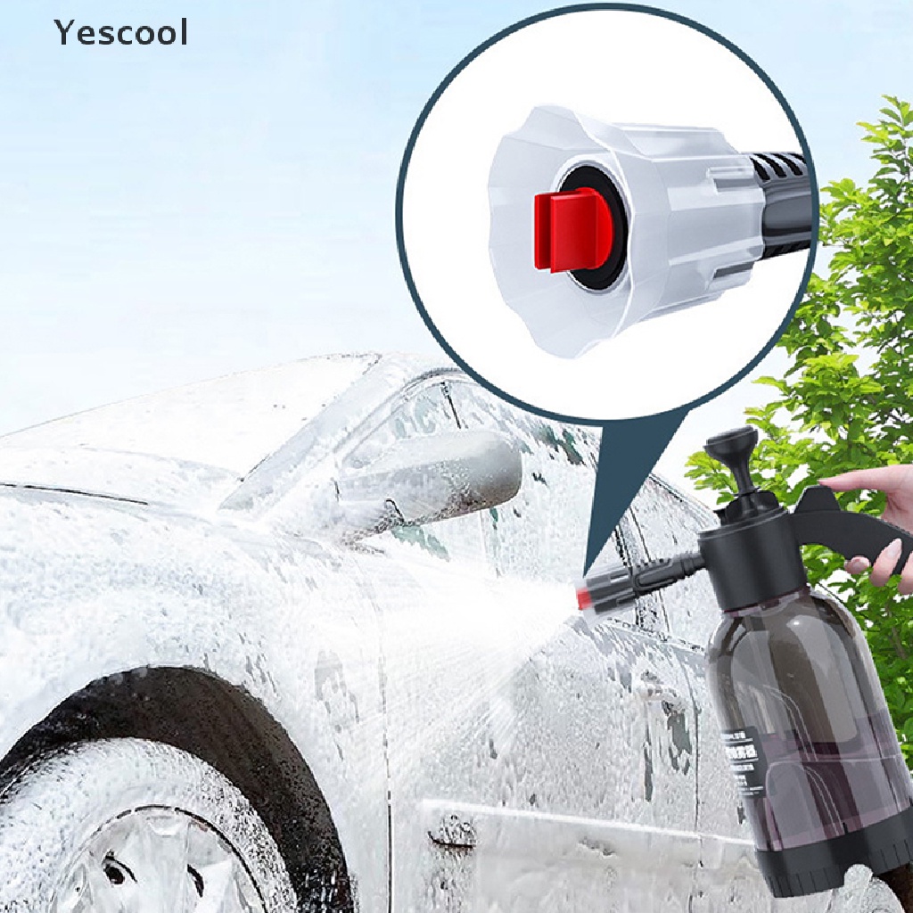 Yescool 2L Cuci Mobil Genggam Busa Watering Can Dengan Kunci Saklar Tekanan Udara er ID