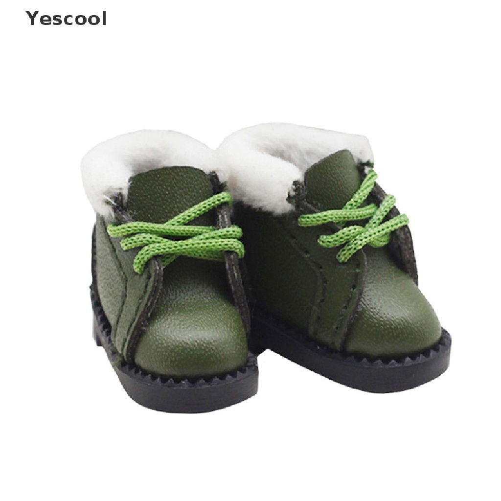 Yescool Ob11 DOD 1per12 Bjd Sepatu Boneka Kaos Kaki Casual Hand-made Sepatu Boneka Mini Boneka Akses ID