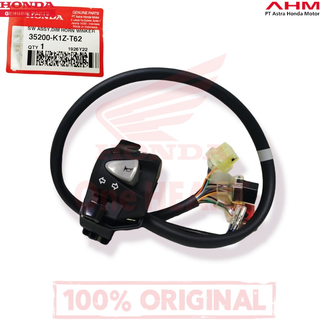 @ 35200K1ZT62 Switch Assy Dim Horn Winker – New PCX 160 K1Z e-Hev PASTI ORI HONDA