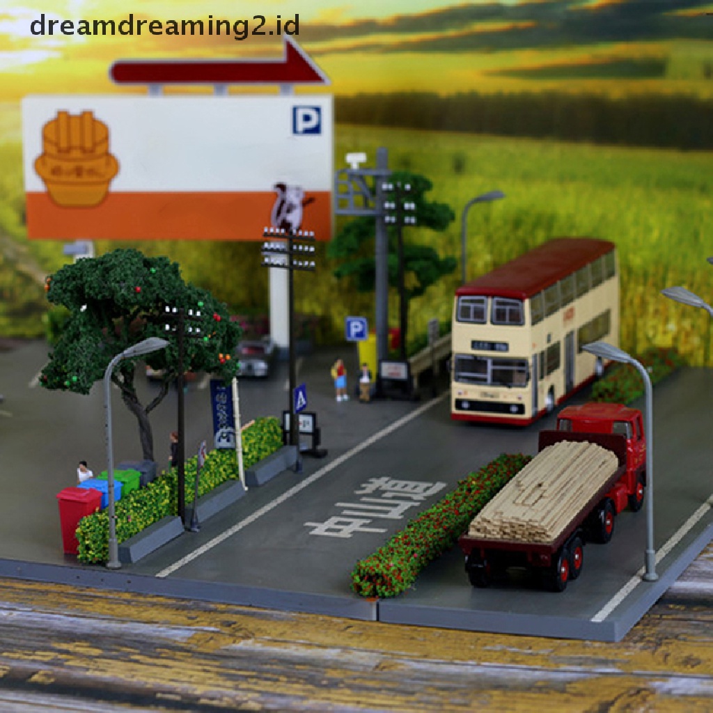 (hot) 2pcs Strip Perdu Meja Pasir Hijau Model Miniatur Simulasi Pagar Rumput DIY//