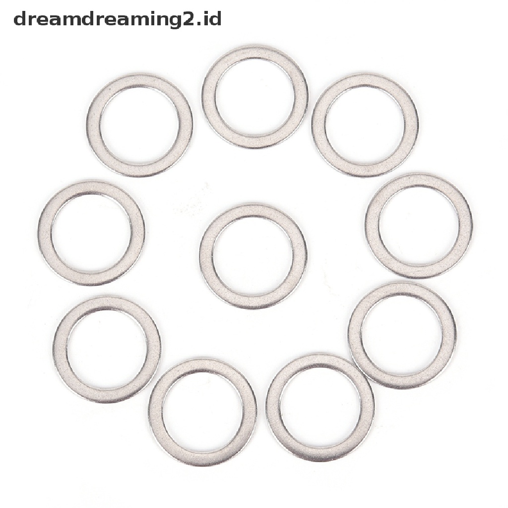 (hot) 10pcs Pedal Sepeda Spacer Engkol Bersepeda Sepeda Stainless Steel Ring Washers//