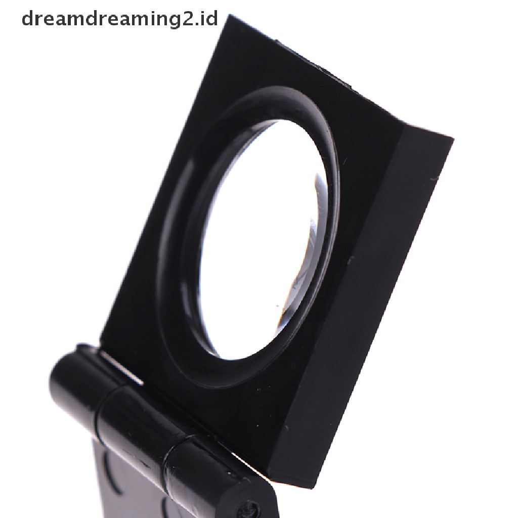 (hot) 10x 28mm Folding Magnifier Stand Loupe Dengan Skala Untuk Alat Kaca Optik Textile//