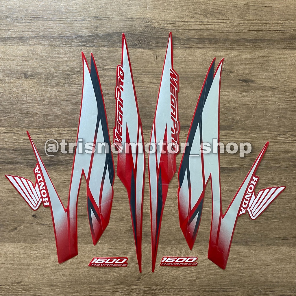 striping list Honda megapro primus 2007 2008 merah sticker stiker Megapro MEGAPRO body motor standar