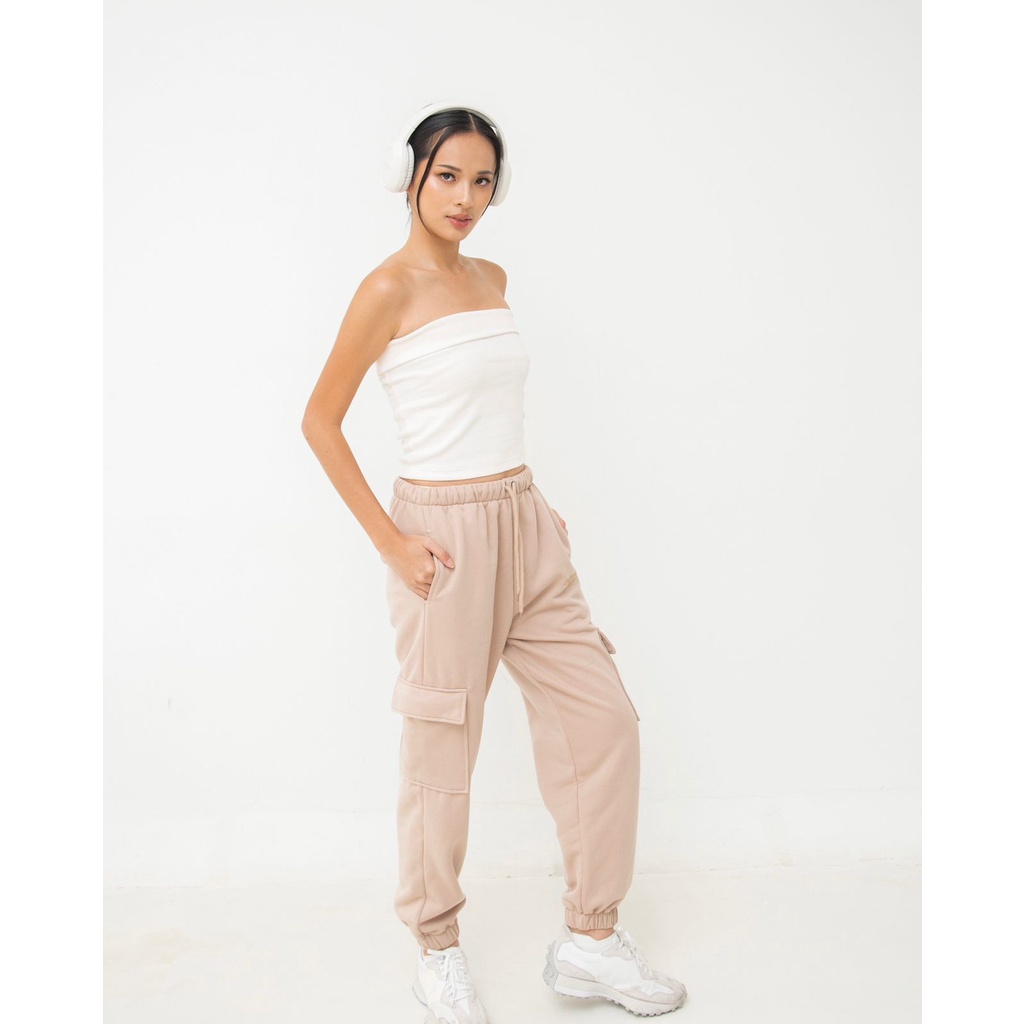 Aretha jogger cargo bordir | Aesthete yourlife