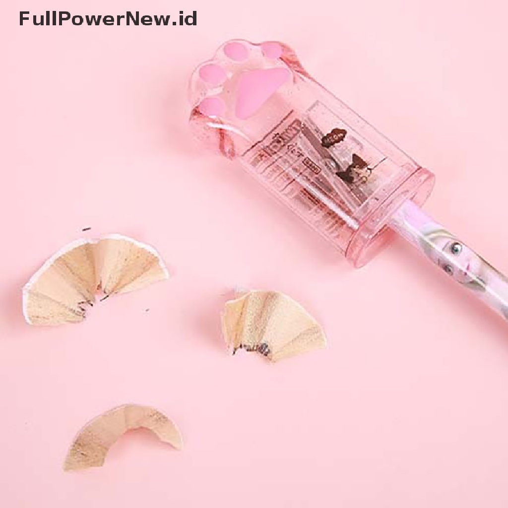 Power 6Pcs Set Alat Tulis Anak Kaki Kucing Kreatif Cakar Kucing Pensil Sharpener Eraser Set ID