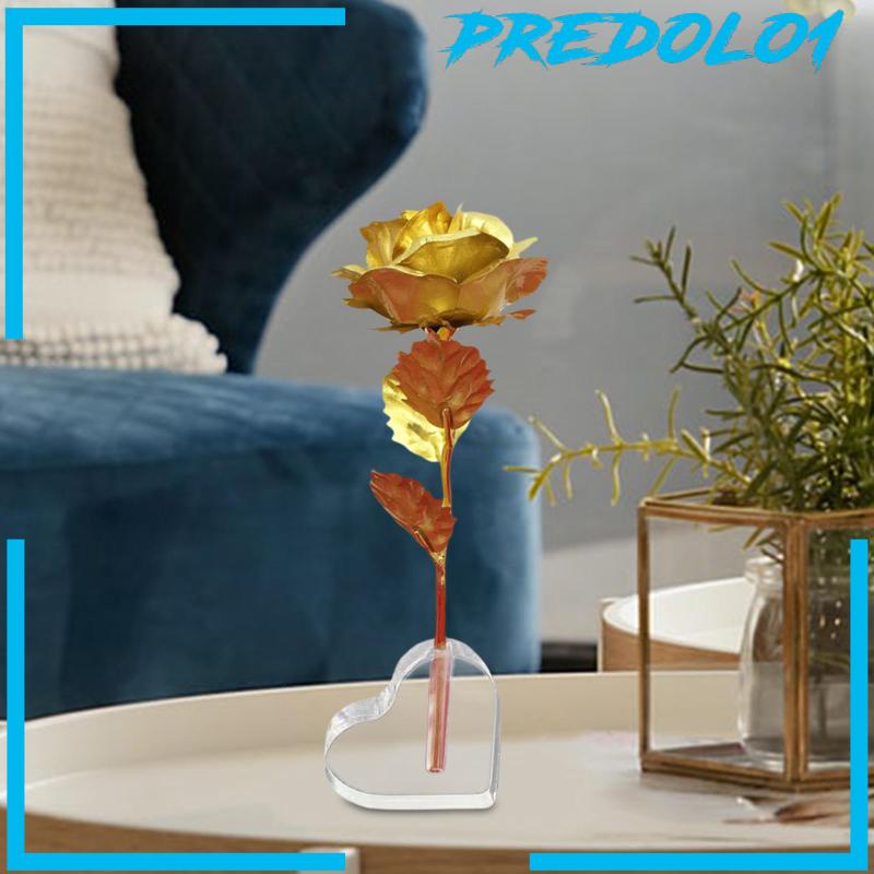[Predolo1] Vas Bunga Bahan Akrilik Bentuk Hati Centerpieces Aesthetic Untuk Bunga