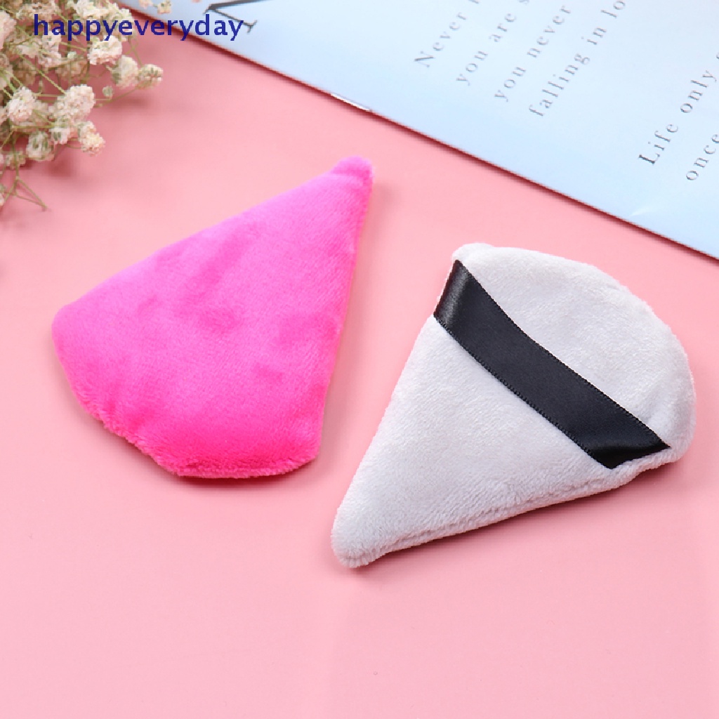 [happy] Puff Kosmetik Segitiga Velvet Mini Beauty Sponge Wet Foundation Alat Puff Makeup [ID]