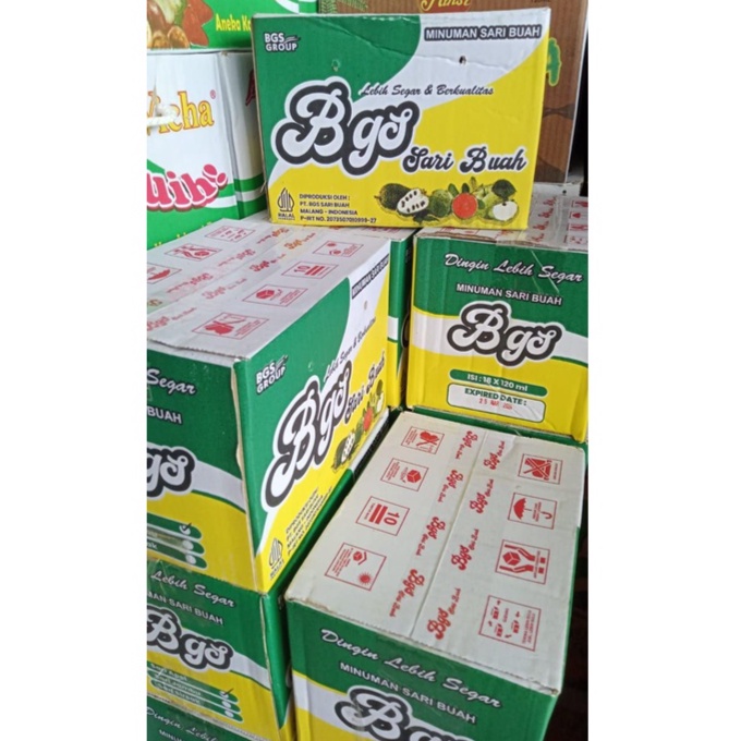 

Minuman Sari Buah BGS SARI BUAH 18 CUP x 120ml ORIGINAL