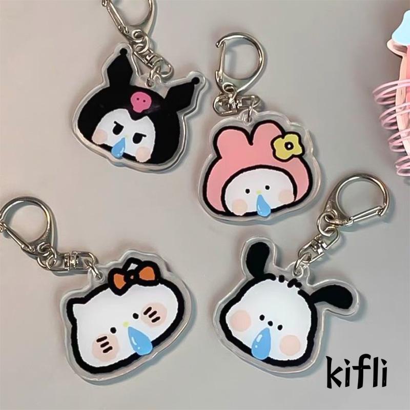 [KD] Kuromi Pochacco Melody Keychain Kitty Aksesoris Liontin Akrilik