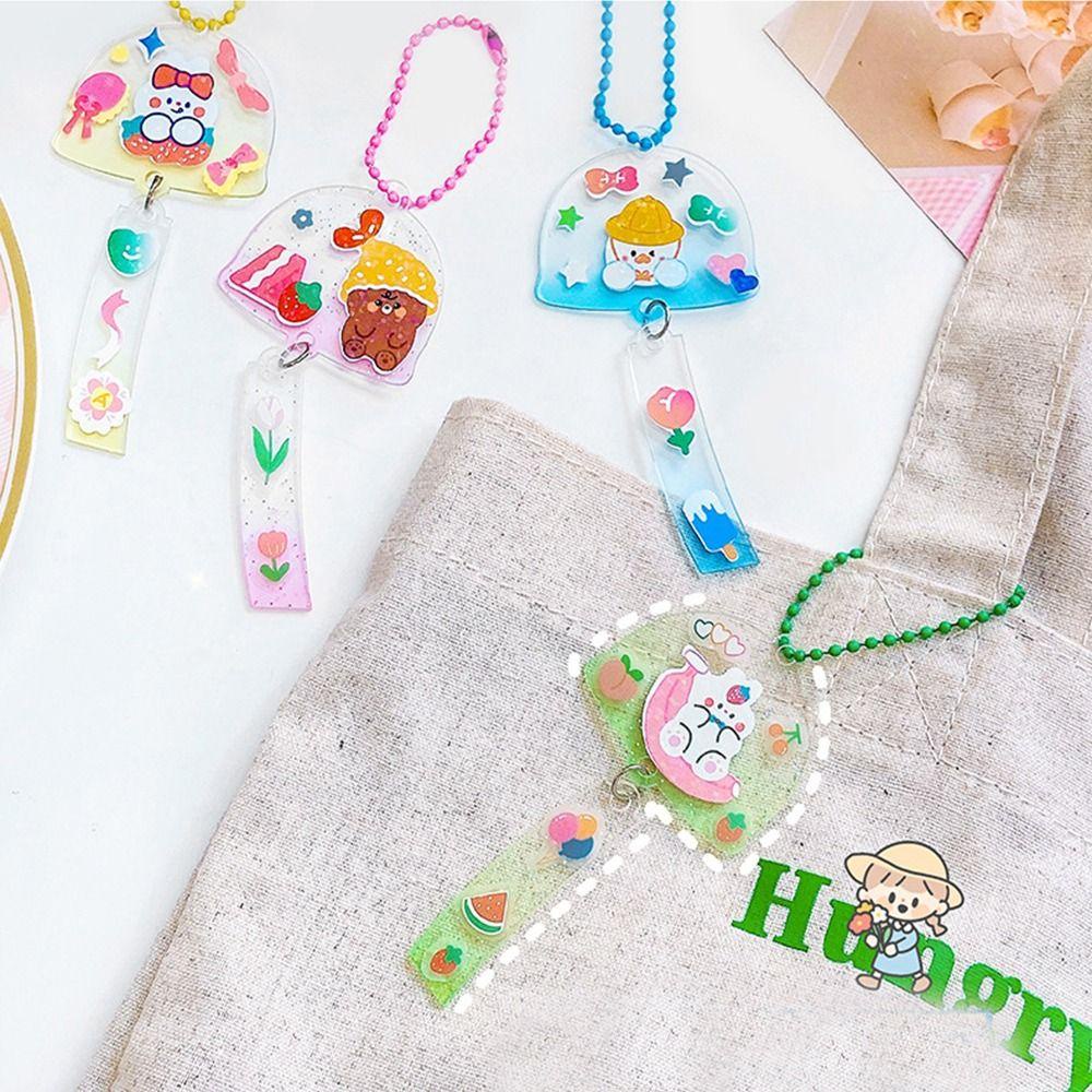 [Elegan] Goo Card Windbell Ornaments 5pcs Kreatif DIY Kerajinan Hadiah Scrapbooking Akun Tangan Mainan Anak Liontin Ornamen