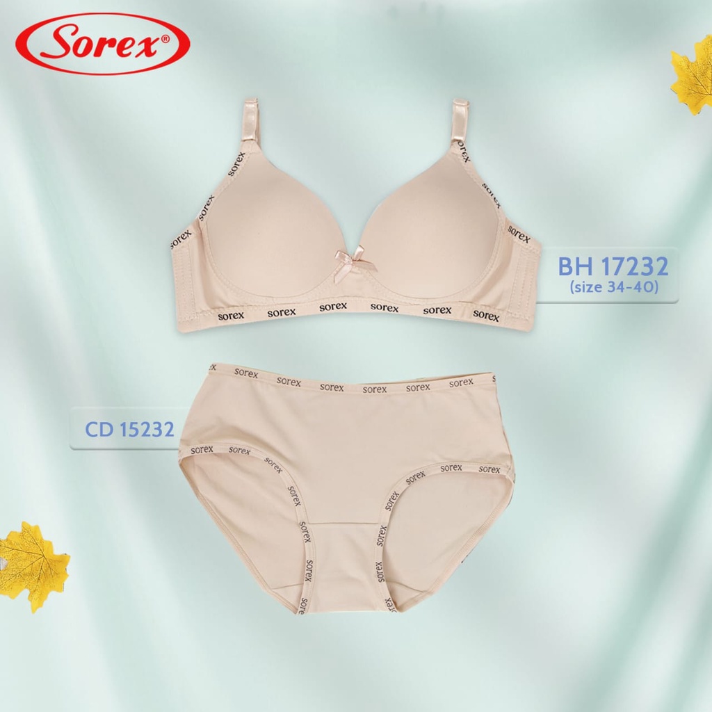 Bra Set Dengan CD Sorex Soft Tanpa Kawat (Bra + CD)