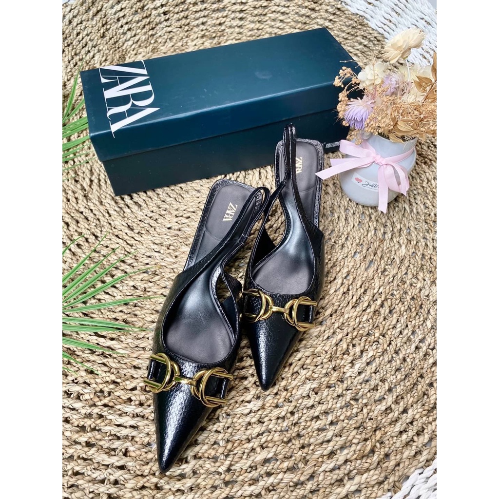 SEPATU WANITA IMPORT HIGH HEELS ZS517 ELEGANT MOTIF PREMIUM