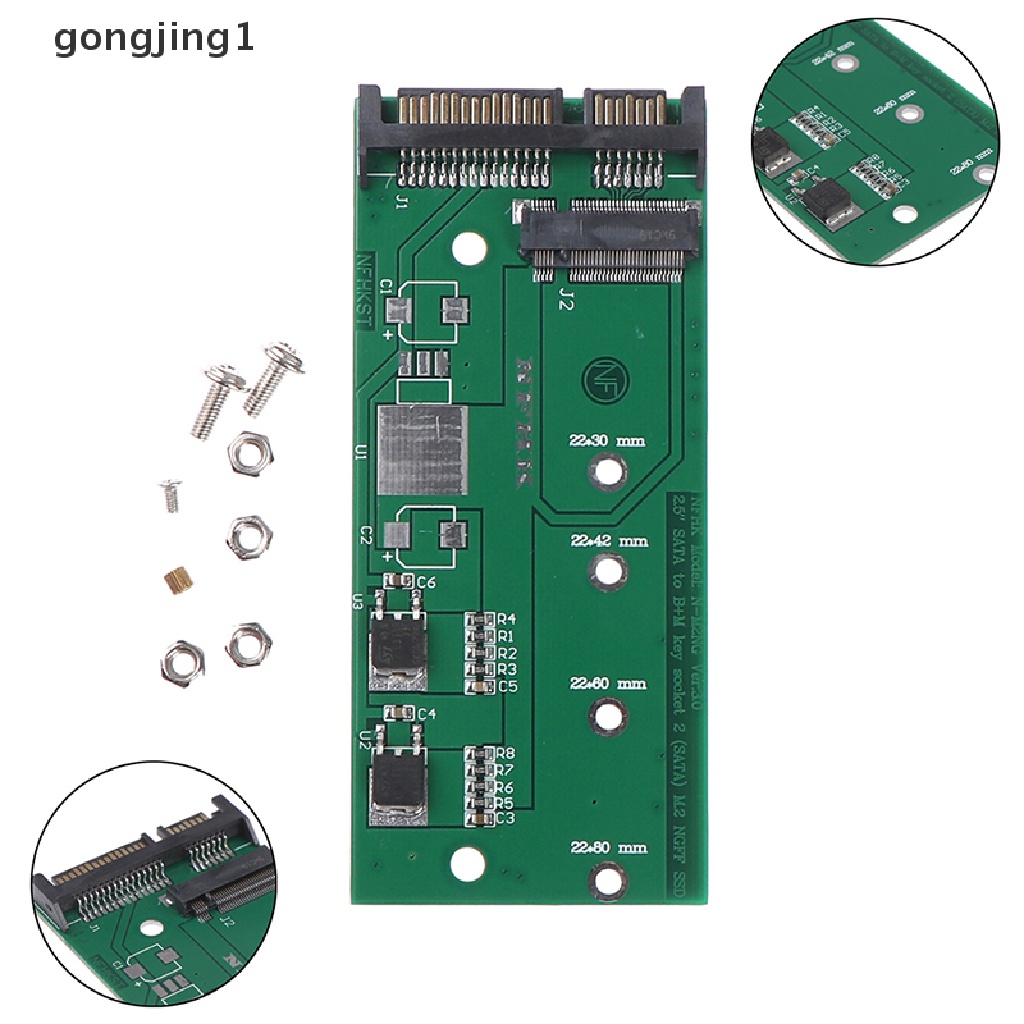 Ggg Kunci B M.2card ngff (m2) ssd Ke 2.5 &quot;sata Adaptor ssd Ke sata3 Conver card ID