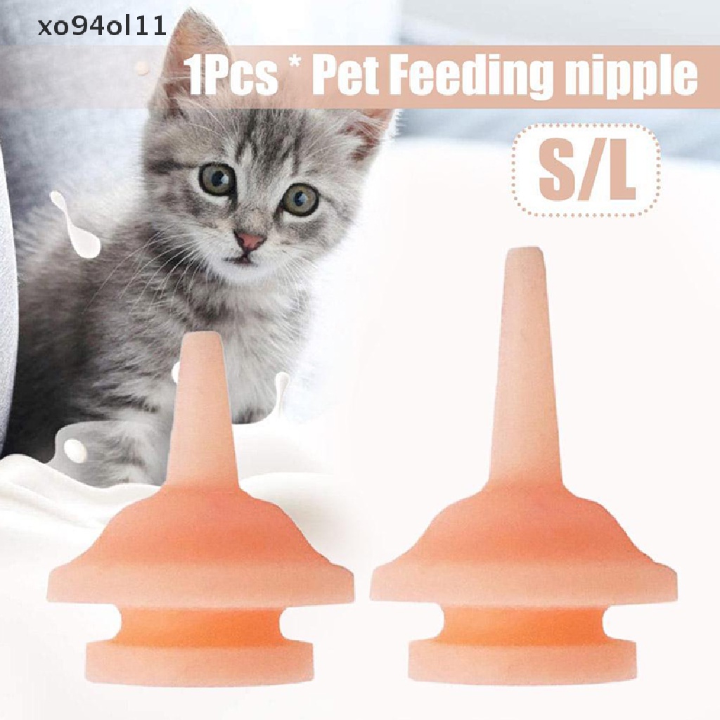 Xo 1pcs Universal Pet Feeding Nipple Dot Makan Silikon Kucing Mini Untuk newborn OL