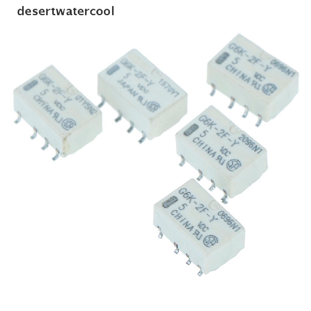 Deid 5pcs dc 5v smd g6k-2f-y relay Sinyal 8pin Untuk omron relay Martijn