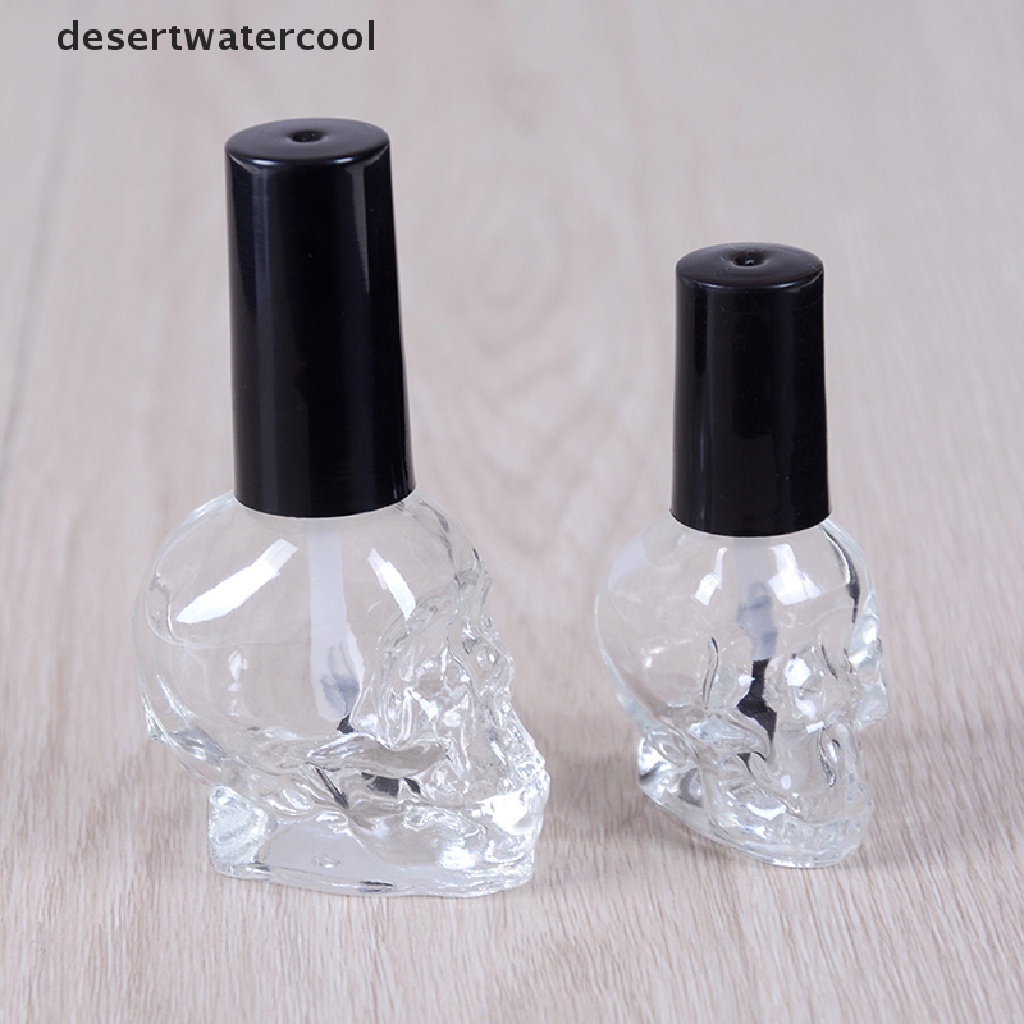 Deid 10/15ml Botol Kutek Kosong Kaca Bening Dengan Kuas Kepala Kukus Isi Ulang Martijn