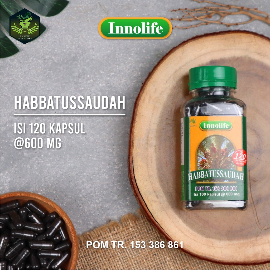 INNOLIFE - Habbatussauda Serbuk Jinten Hitam Habatussauda Isi 120 Kapsul ORIGINAL