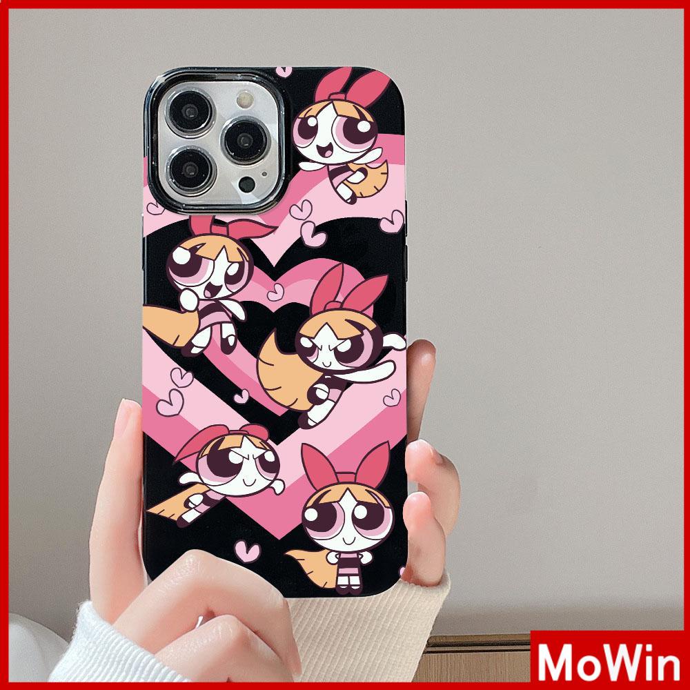 For iPhone 14 Pro Max iPhone Case Black Pink Glossy TPU Soft Case Shockproof Protection Camera Cute Cartoon Compatible with iPhone 13 Pro max 12 Pro Max 11 xr xs max 7Plus 8Plus