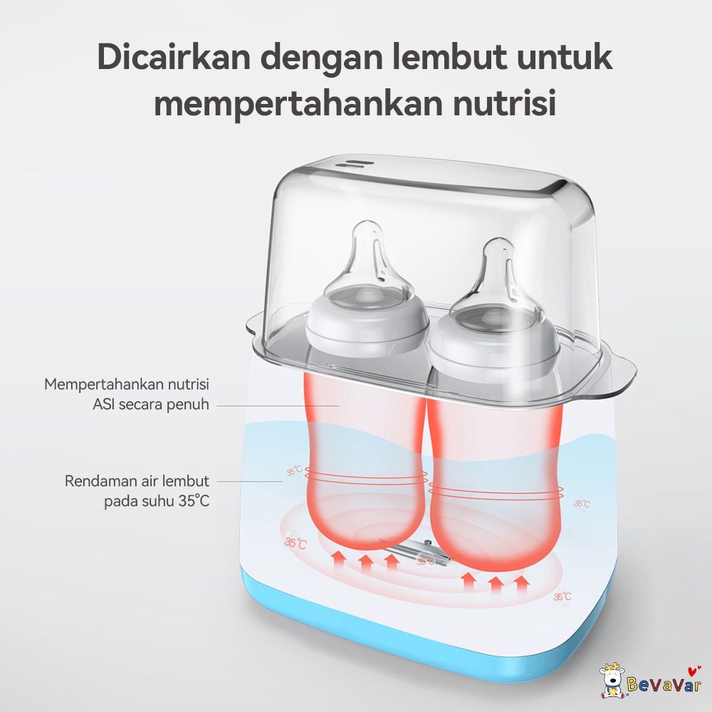 BEVAVAR Baby Feeding Bottle Warmer/Alat Steril Botol Susu Bayi Penghangat Susu Bayi Heater Bottle Sterilizer