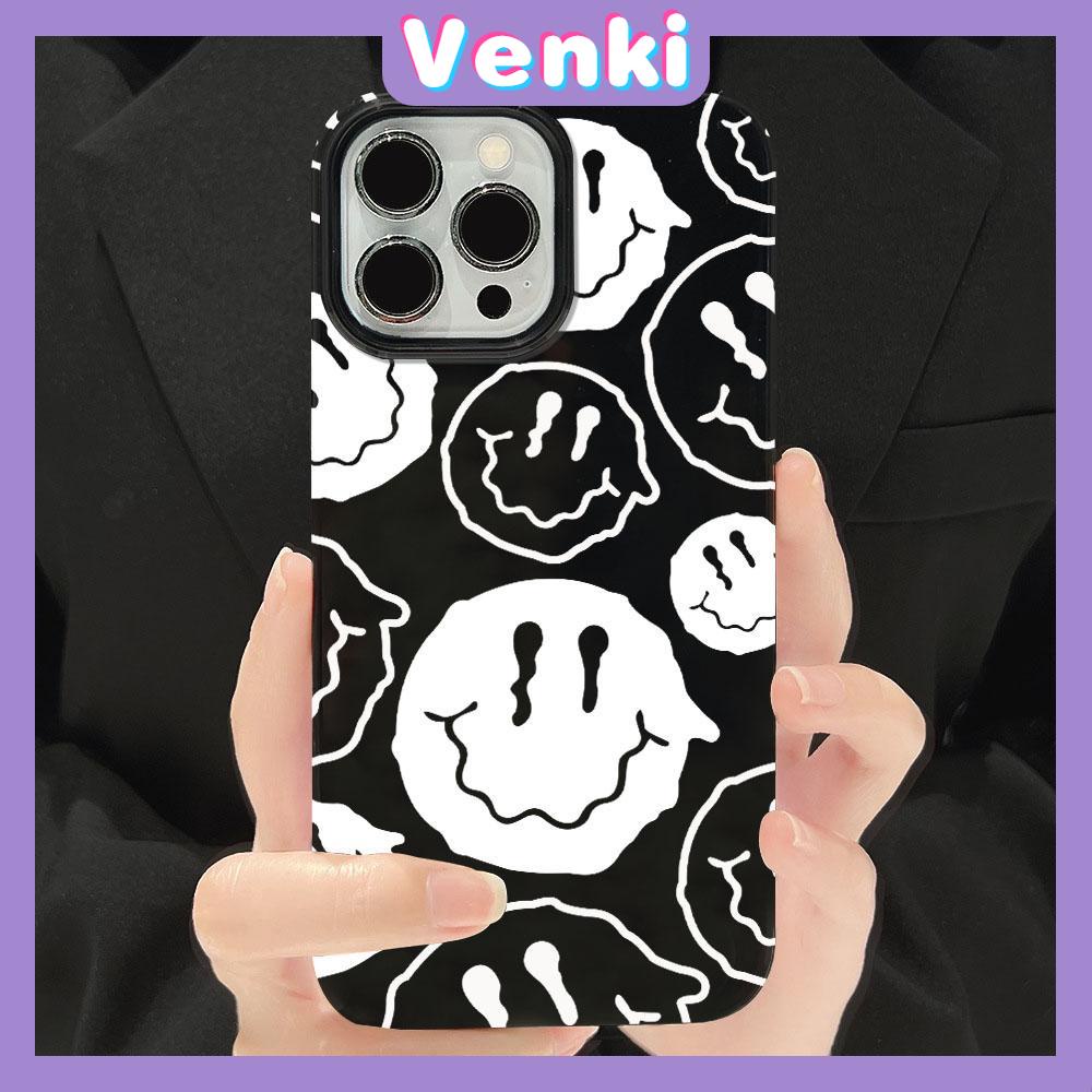 Case for iPhone 11 Soft TPU Glossy Black Candy Case Cute Fashion Smiley Camera Protection Shockproof For iPhone 14 13 12 11 Pro Max 7 8 Plus X XR