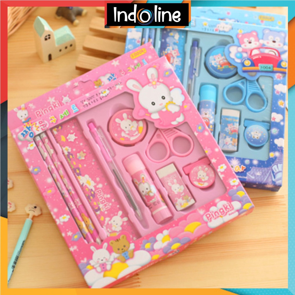 

Paket Alat Tulis Set 9 In 1 Mini Stationery Set Kado Souvenir Karakter Set Alat Tulis Anak Import COD ℒ 1020
