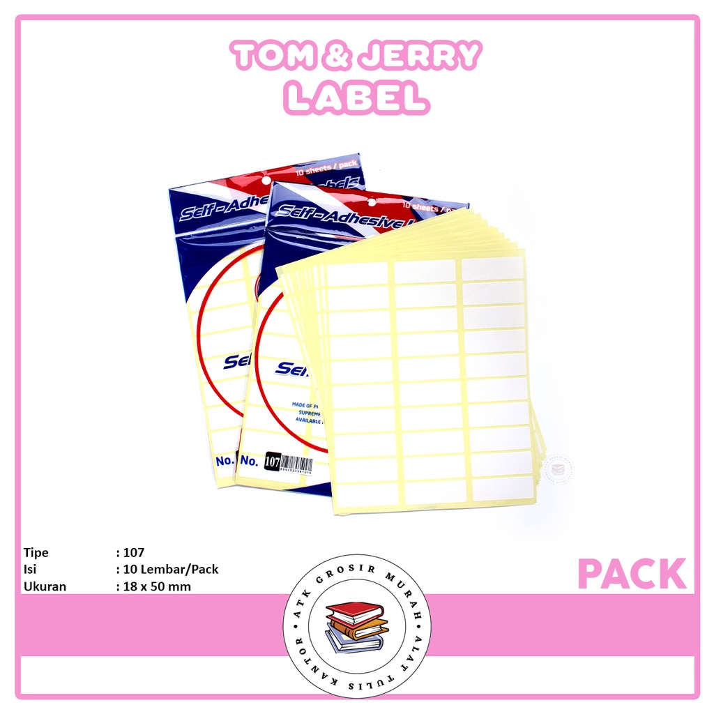 

TOM & JERRY - Label Paper No.107 - Pack