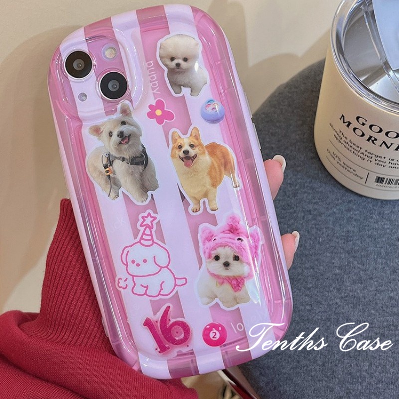 Vivo Y36Y02 Y35 Y16 Y22 Y22s Y02s V27e V25e Y15A Y15s Y21T Y21s Y12A Y12s Y33s Y33T Y20i Y20s Y20s (G)Y17 Y15 Y12 Y11 Y51 Y31 Y1s Y91C Y91i Y95 Sabun Cute puppy Shockproof Phone Case