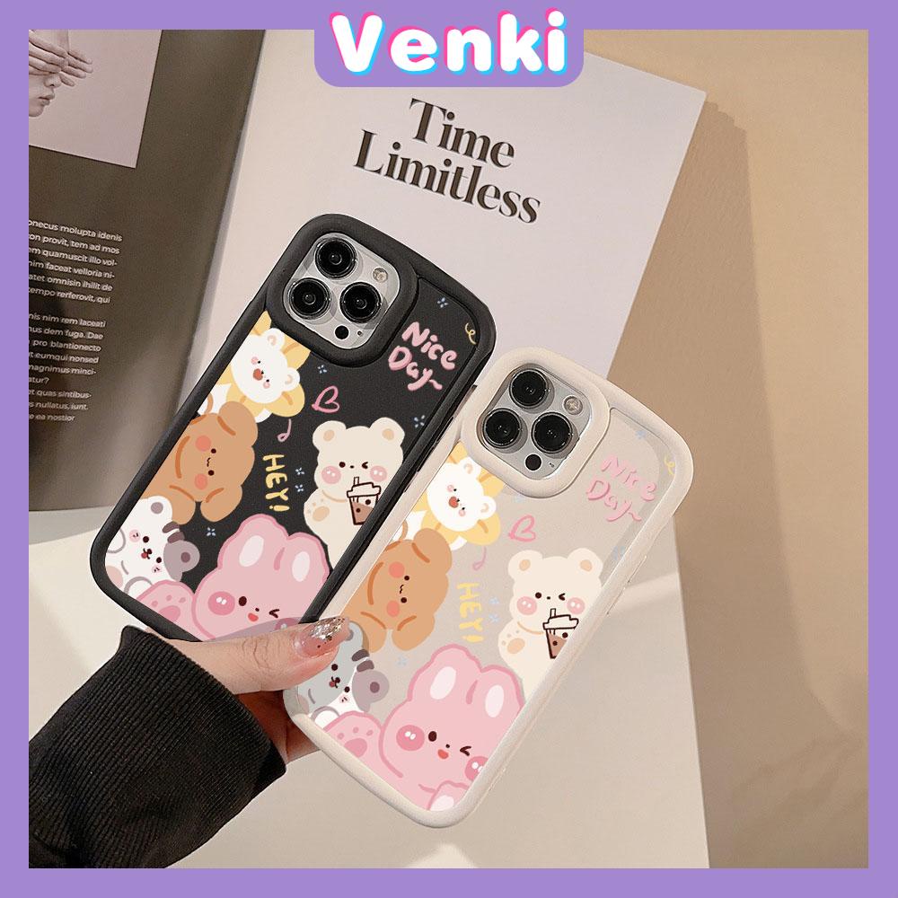 Case fo iPhone 11 Pro Max TPU Soft Case Frosted Bubble Case Black White Cute Cartoon Animals Camera Protection Shockproof For iPhone 14 13 12 11 Plus Pro Max 7 Plus X XR