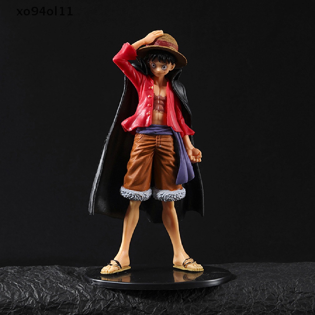 Xo 16cm One Piece Figure Anime Kartun Luffy Mainan Kerah PVC Patung Boneka Mainan Lucu OL