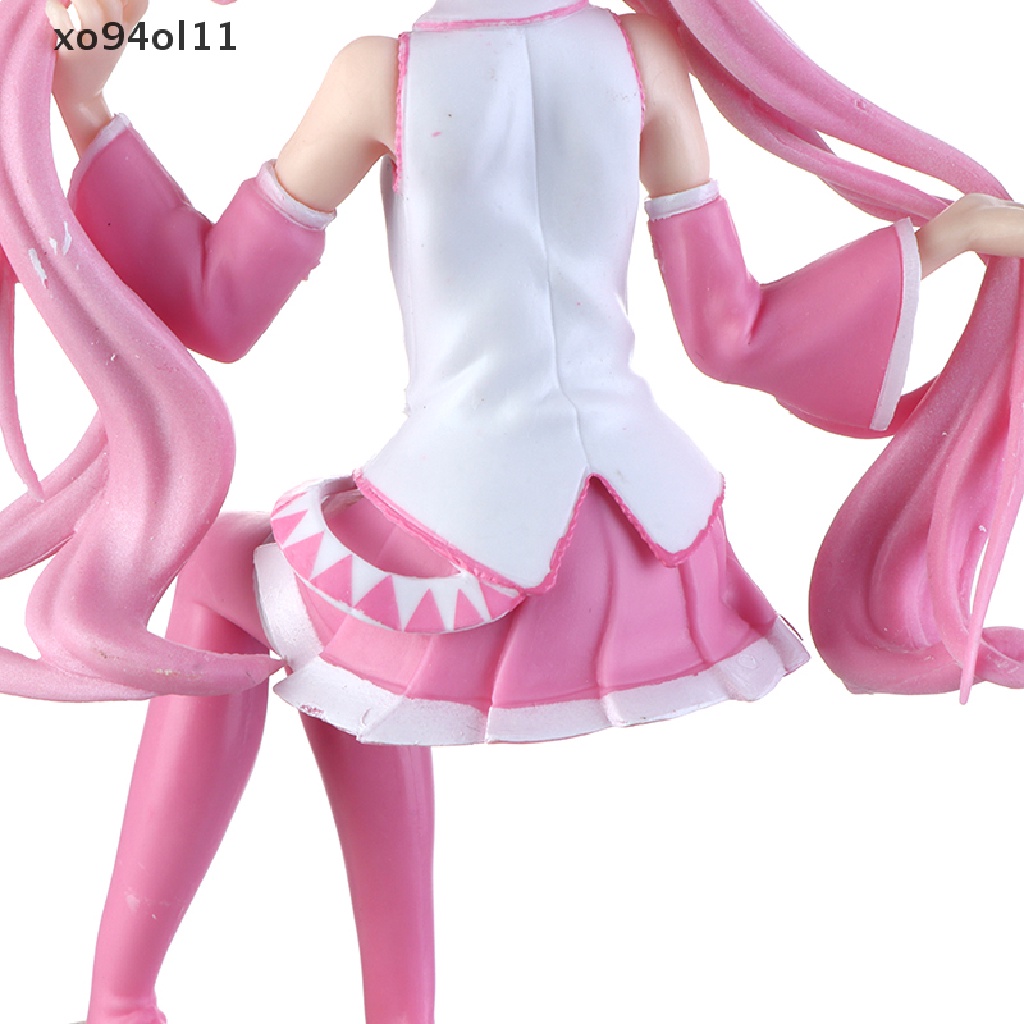 Xo 16 cm Anime Figure Pink Sakura Miku PVC Kawaii Model Mainan Boneka Anak Perempuan OL